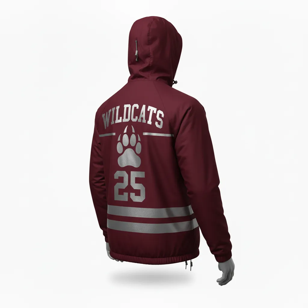 Custom Lacrosse Windbreaker Jackets - Back View - KINEXA