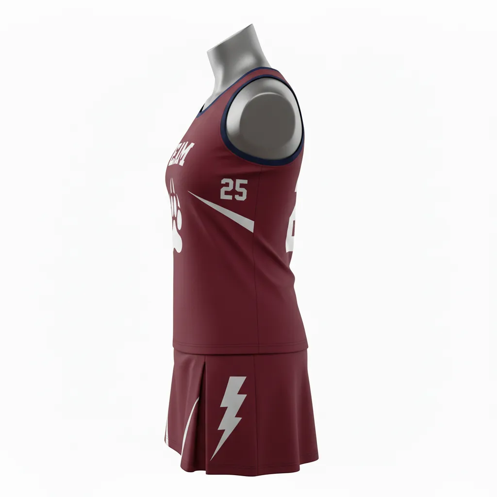Custom Lacrosse Women Uniforms - Side View - KINEXA