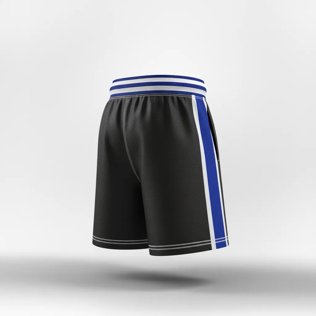 Custom Rugby Classic Rugby Shorts - Blue, White - All Blacks Royal - Back View - Kinexa Sportswear