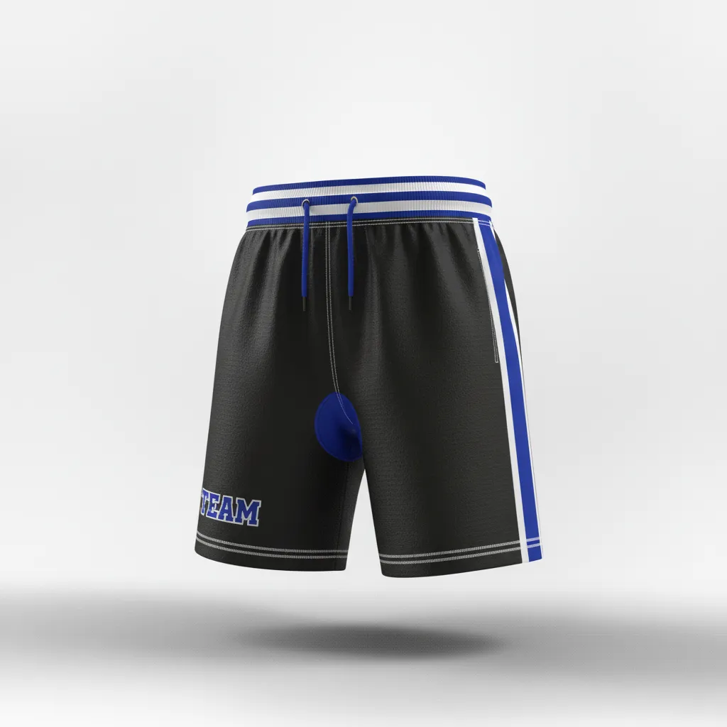 Custom Rugby Classic Rugby Shorts - Blue, White - All Blacks Royal - Front View - Kinexa Sportswear