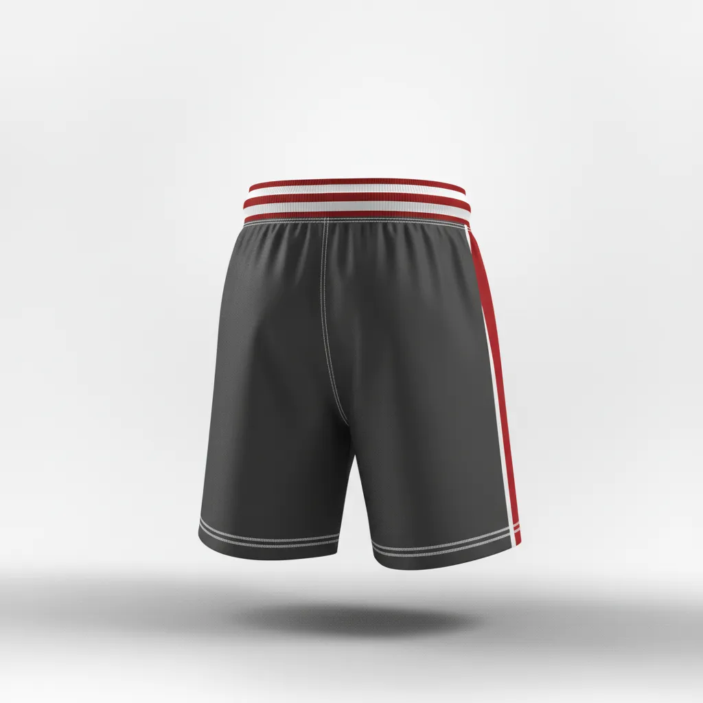 Custom Rugby Classic Rugby Shorts - Silver, White - All Blacks - Back View - Kinexa Sportswear