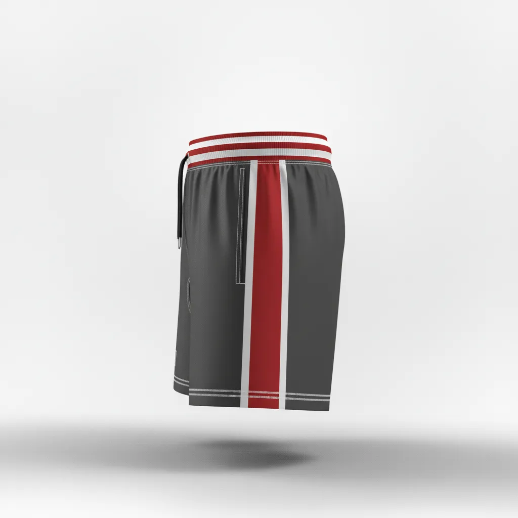 Custom Rugby Classic Rugby Shorts - Silver, White - All Blacks - Side View - Kinexa Sportswear