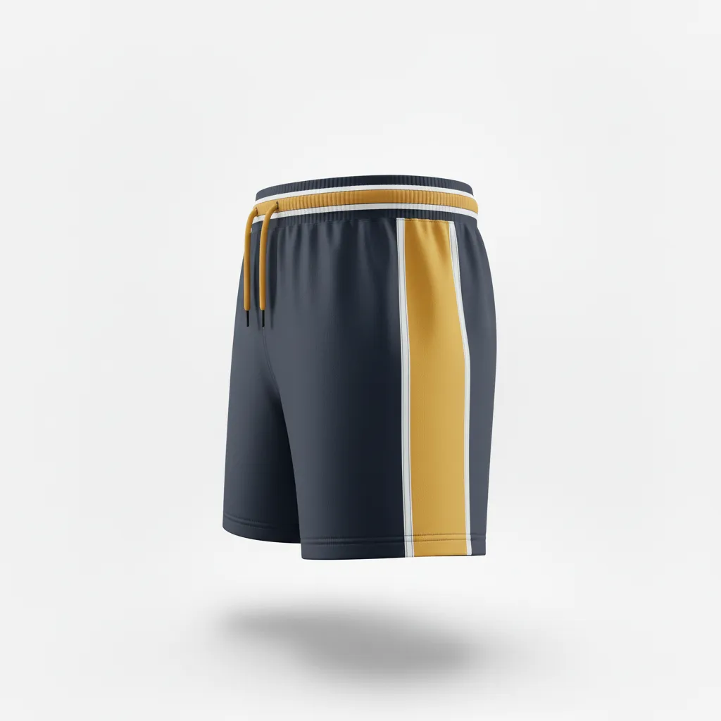 Custom Rugby Classic Rugby Shorts - Gold, White - All Blacks Vegas - Back View - Kinexa Sportswear