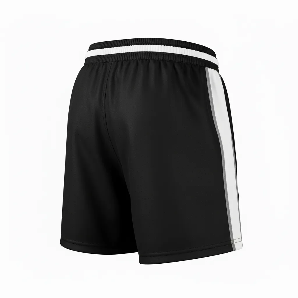 Custom Rugby Classic Rugby Shorts - White, Silver - All Blacks - Back View - Kinexa Sportswear