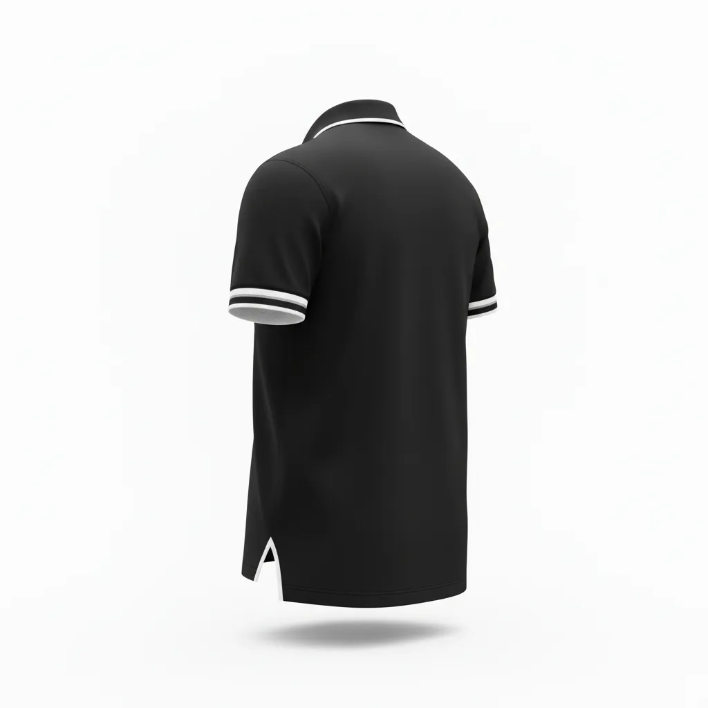 Custom Rugby Polo Shirt - White, Silver - All Blacks - Back View - Kinexa Sportswear