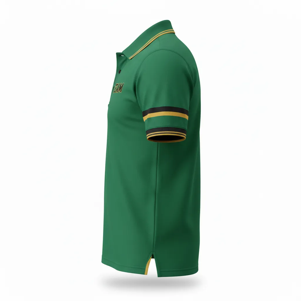 Custom Rugby Polo Shirts - Side View - KINEXA