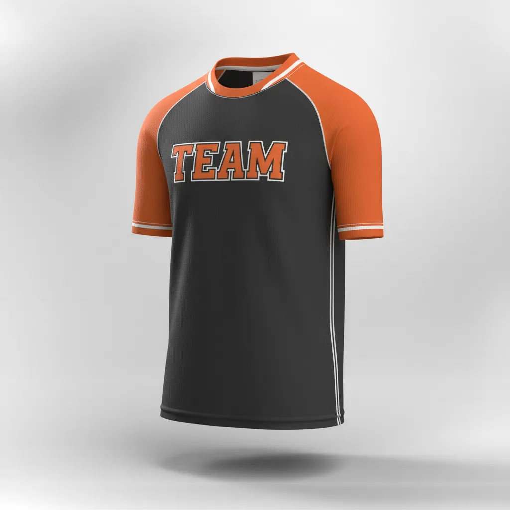 Custom Rugby Practice Jersey - Orange, White - All Blacks - Front View - Kinexa Sportswear