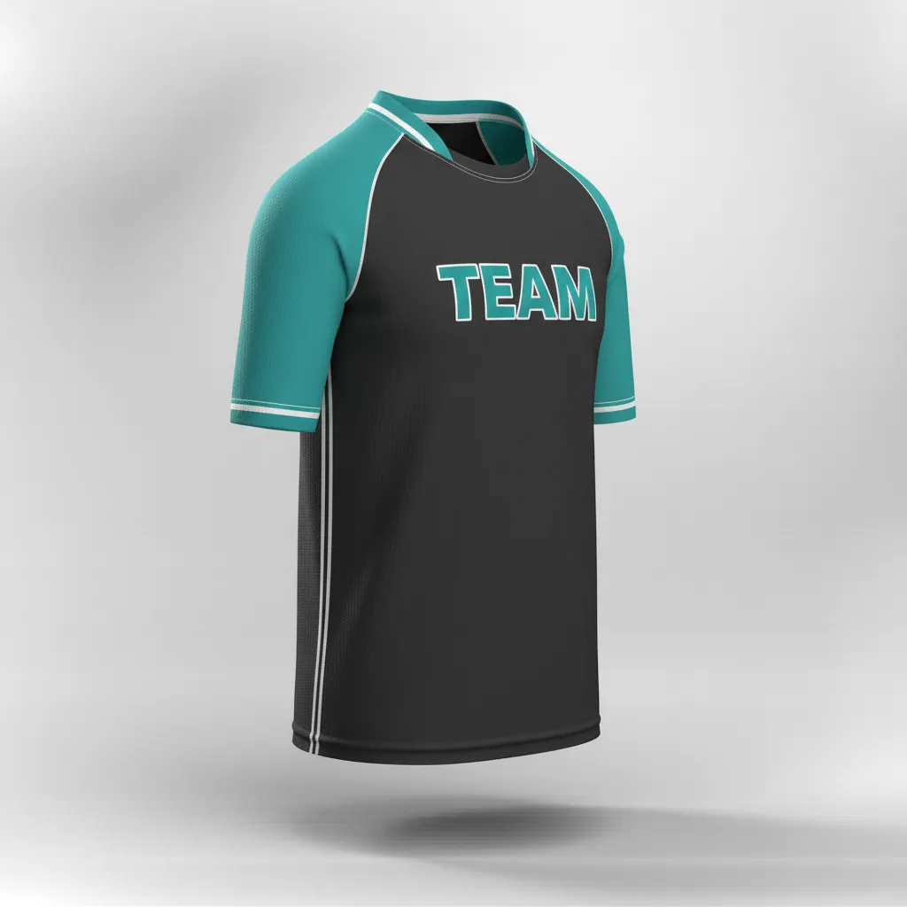 Custom Rugby Practice Jersey - Teal, White - All Blacks - Front View - Kinexa Sportswear