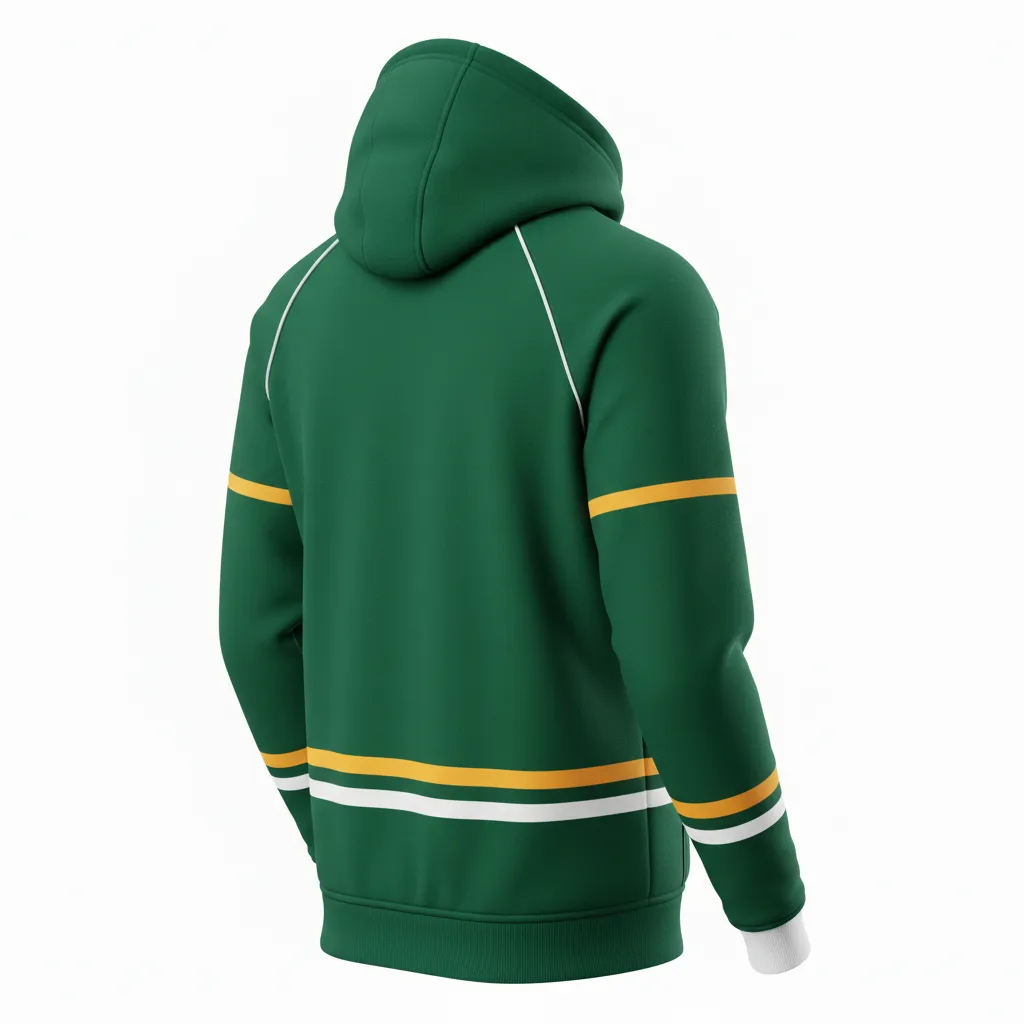 Custom Rugby Pullover Hoodies - Back View - KINEXA