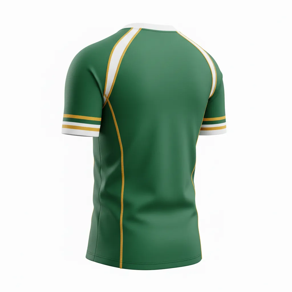 Custom Rugby Round Neck Classic Jerseys - Back View - KINEXA