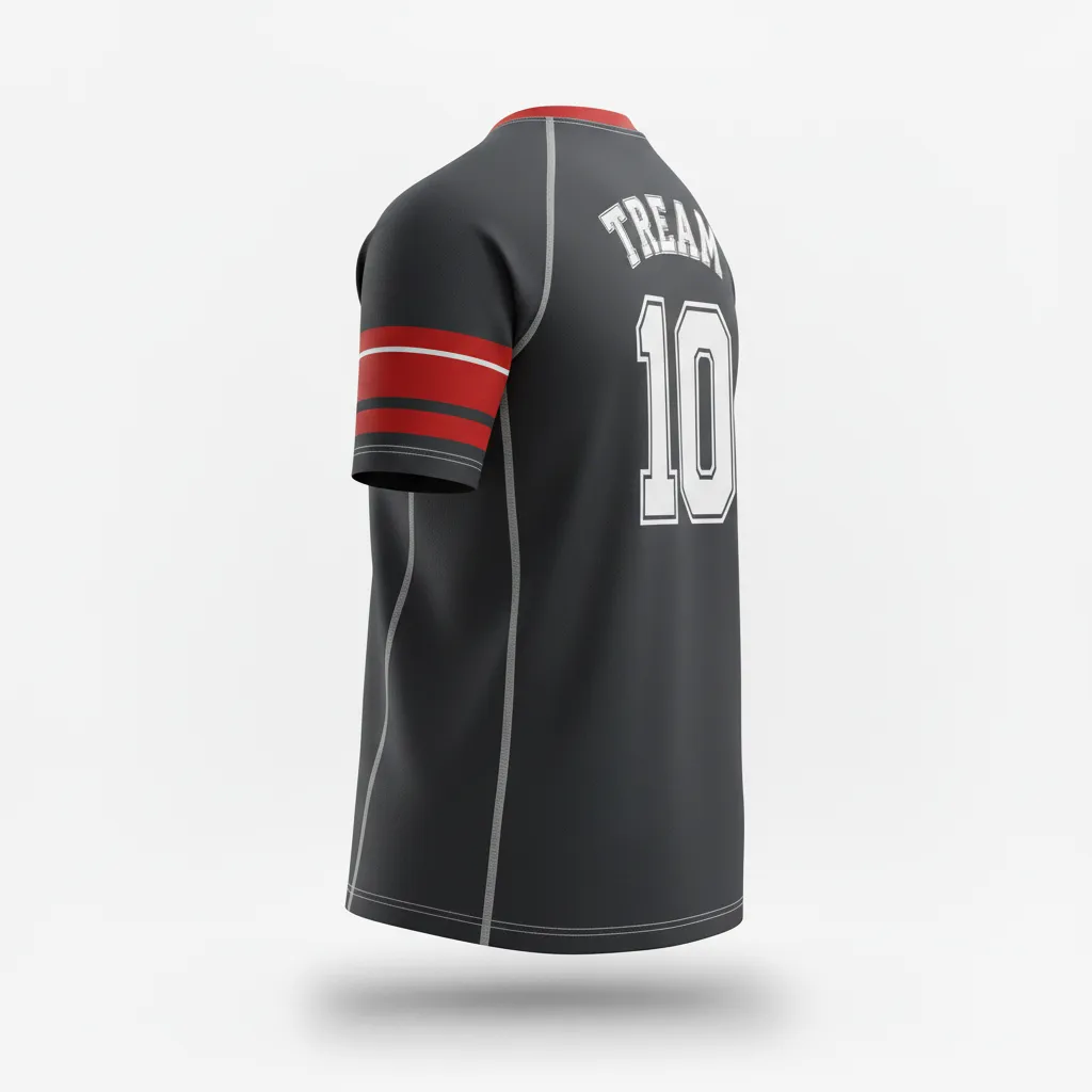 Custom Rugby Short Sleeve T Shirt - Silver, White - All Blacks - Back View - Kinexa Sportswear