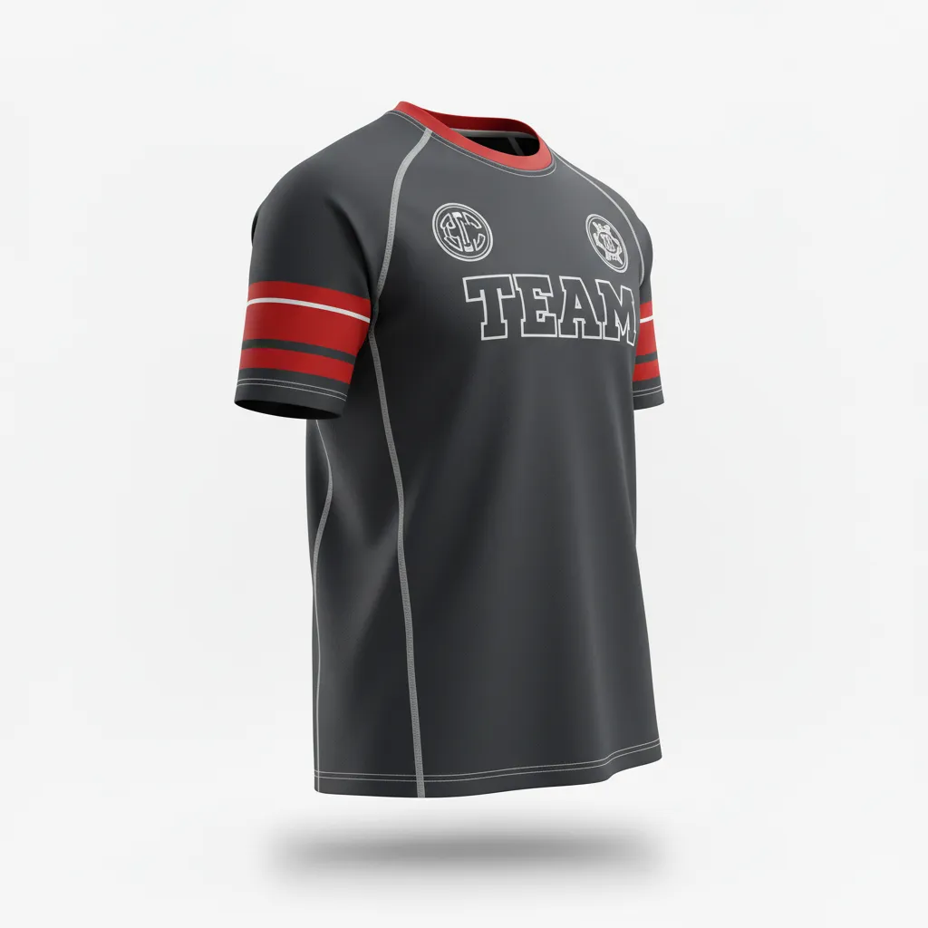 Custom Rugby Short Sleeve T Shirt - Silver, White - All Blacks - Front View - Kinexa Sportswear