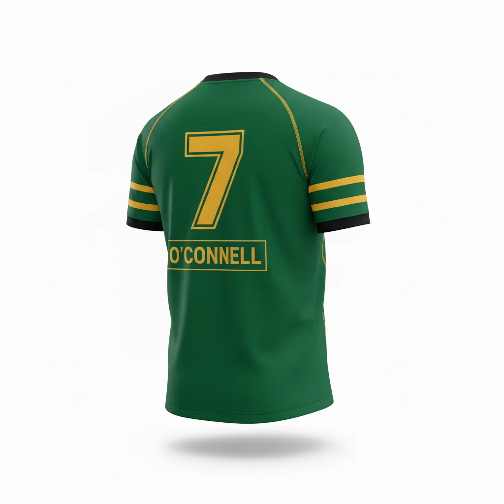 Custom Rugby Short Sleeve T-Shirts - Back View - KINEXA