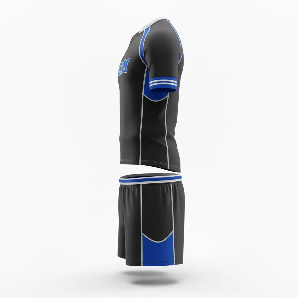 Custom Rugby Standard Rugby Uniforms - Blue, White - All Blacks Royal - Side View - Kinexa Sportswear