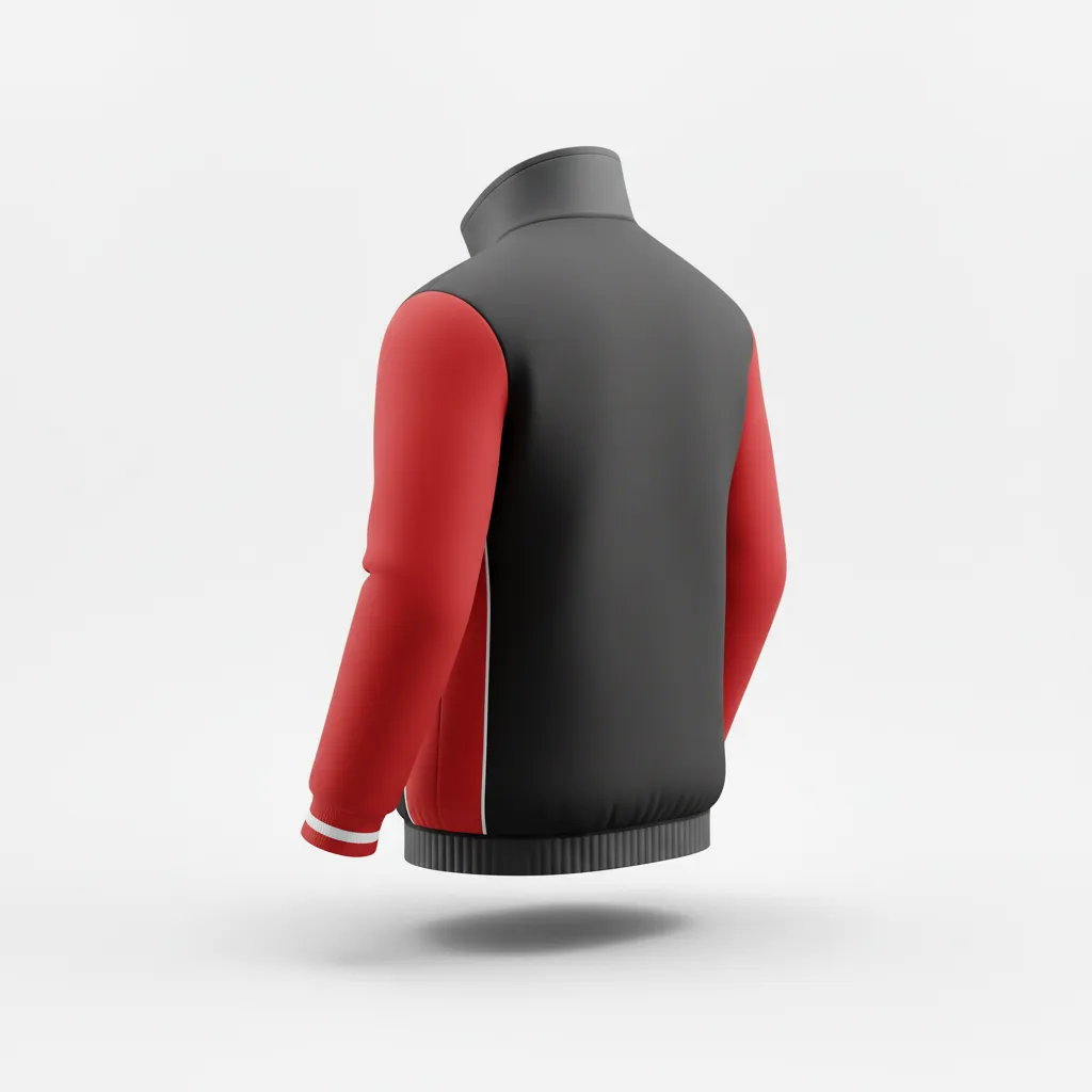Custom Rugby Track Jacket - Silver, White - All Blacks - Back View - Kinexa Sportswear
