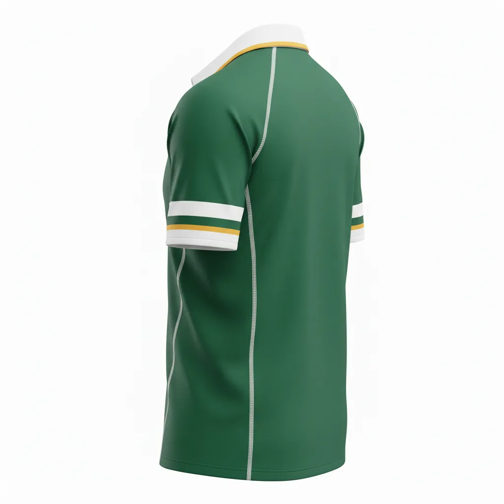 Custom Rugby Traditional Button Collar Jerseys - Back View - KINEXA