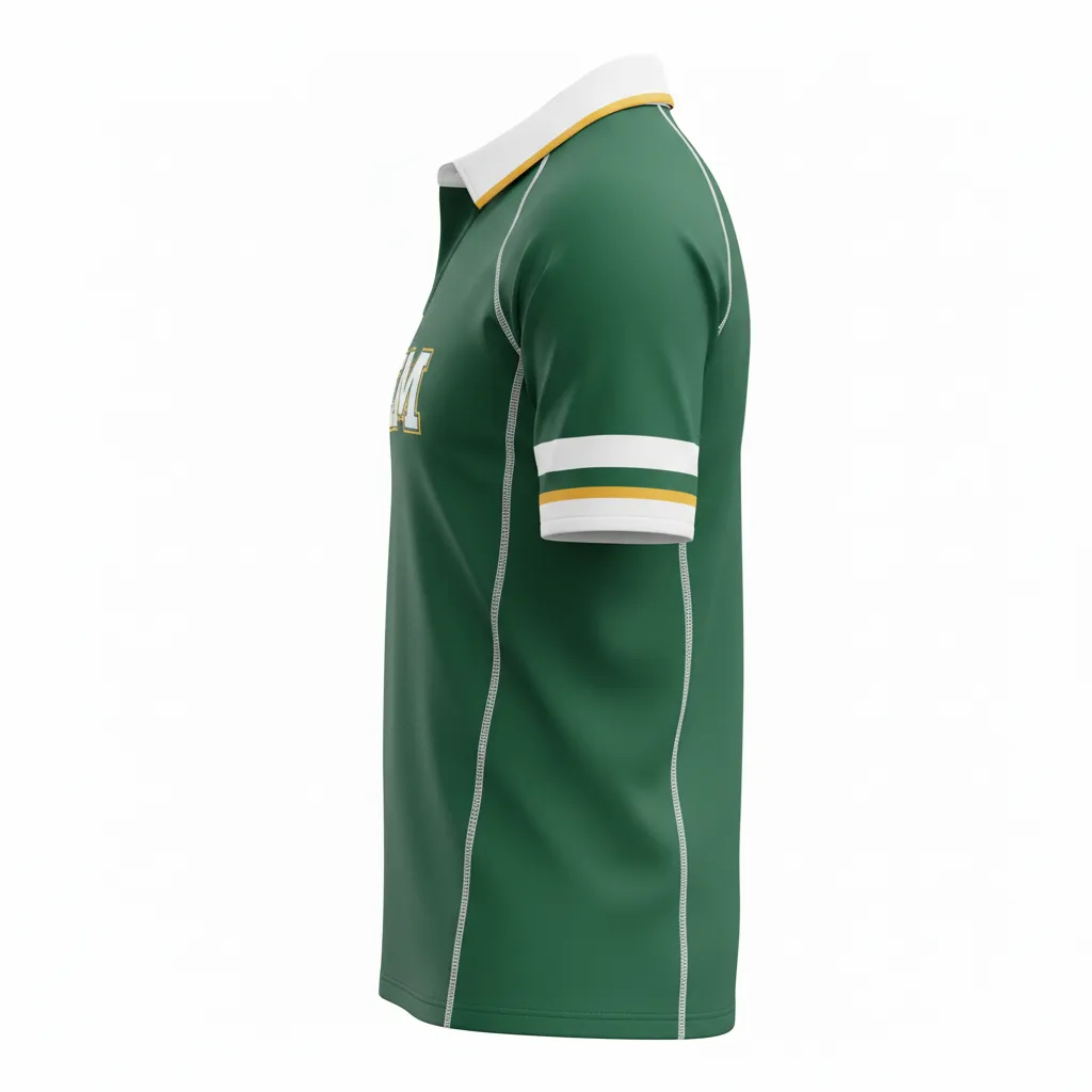 Custom Rugby Traditional Button Collar Jerseys - Side View - KINEXA
