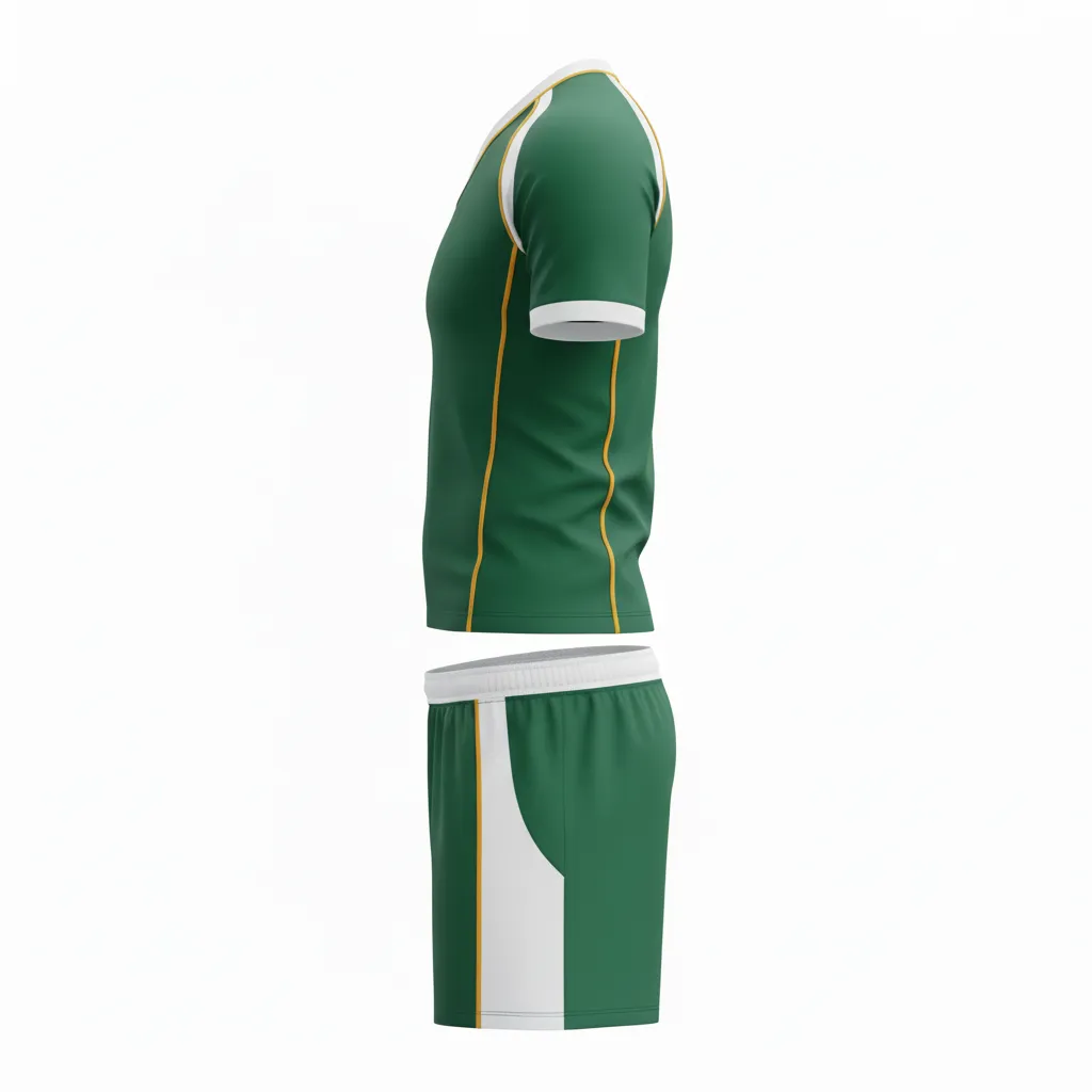 Custom Rugby V-Neck Uniforms - Back View - KINEXA