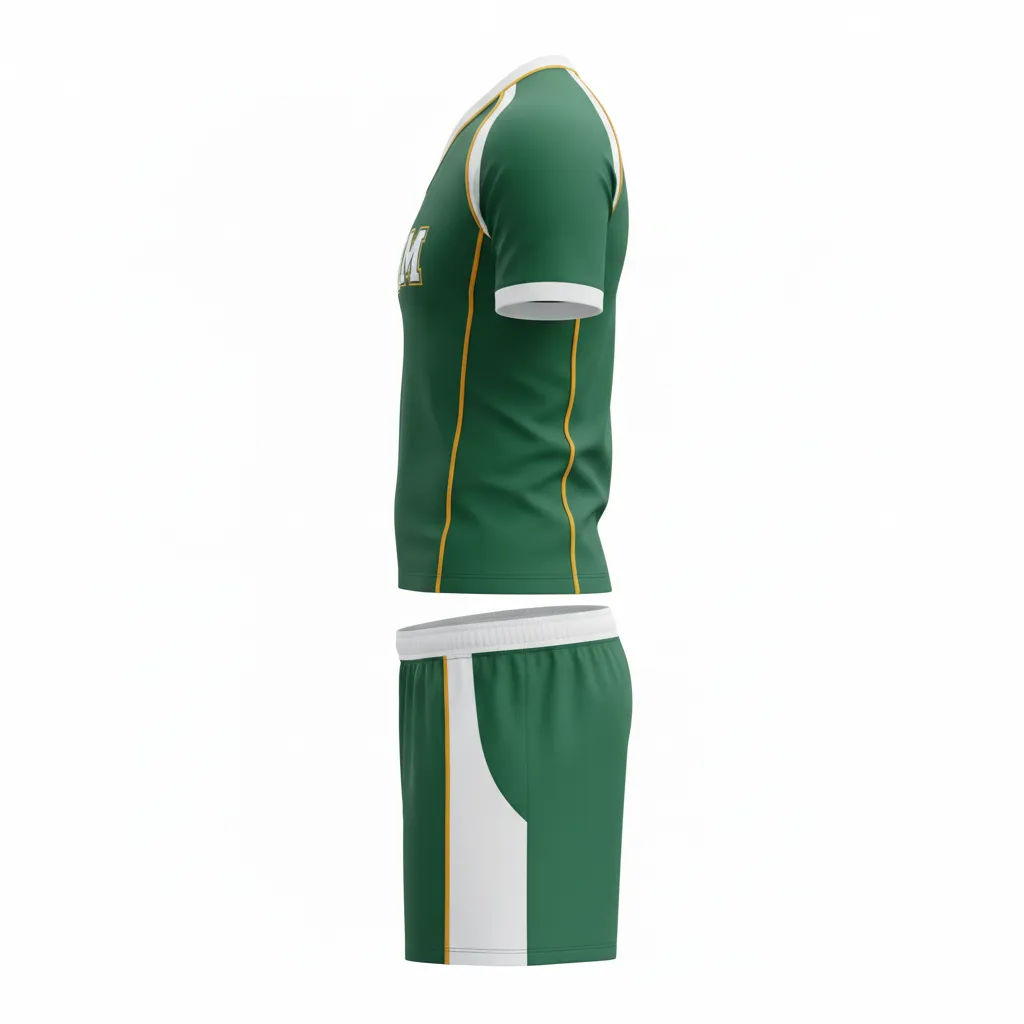 Custom Rugby V-Neck Uniforms - Side View - KINEXA