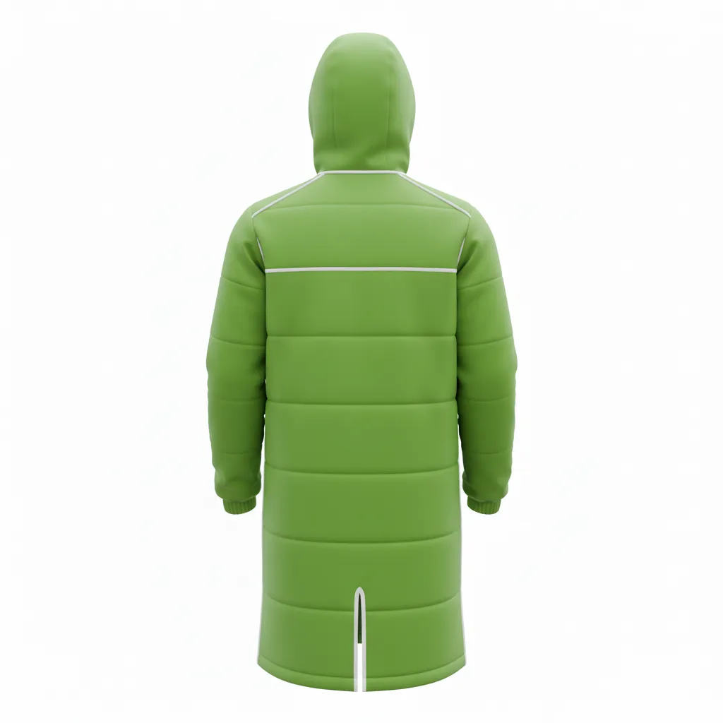 Custom Soccer Bench Jackets - Back View - KINEXA