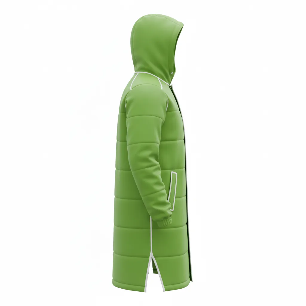 Custom Soccer Bench Jackets - Side View - KINEXA