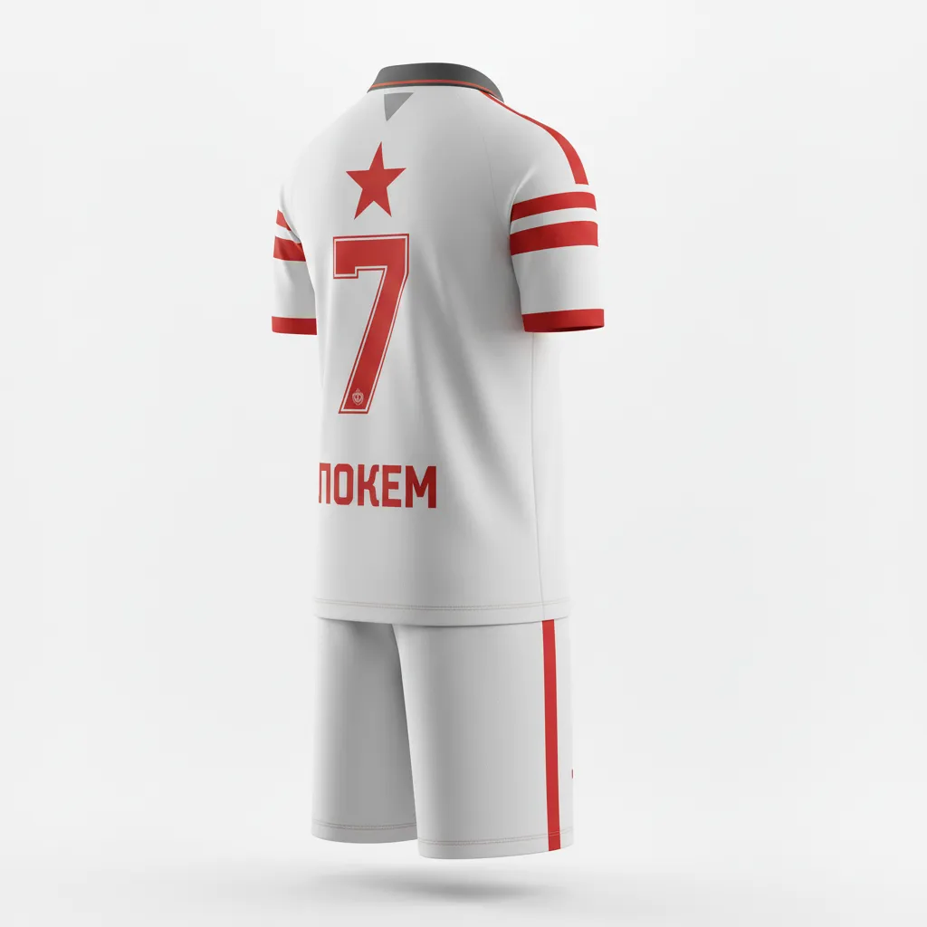 Custom Soccer Collared Uniforms - Back View - KINEXA