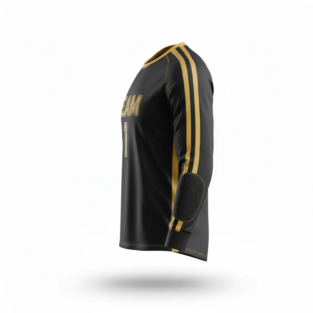 Custom Soccer Goalkeeper Jerseys - Side View - KINEXA