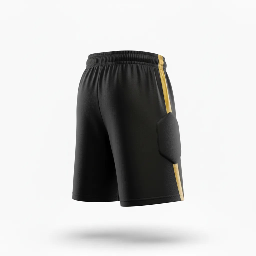 Custom Soccer Goalkeeper Shorts - Back View - KINEXA
