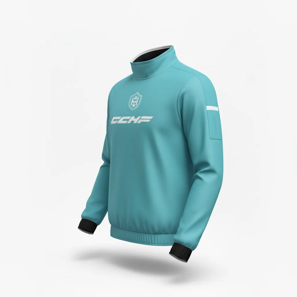 Custom Soccer Lightweight Rain Jacket - White - Windbreaker Aqua - Back View - Kinexa Sportswear