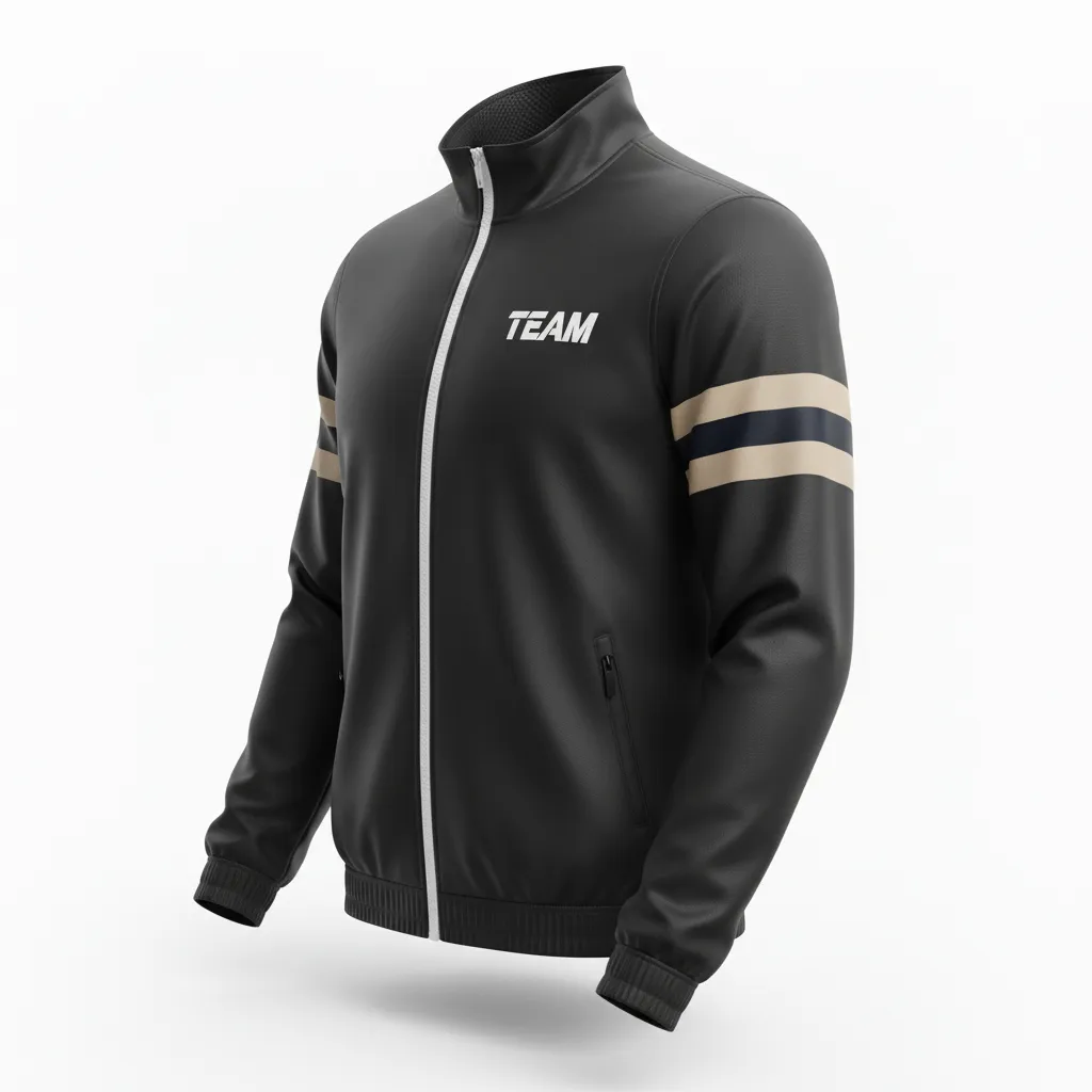Custom Soccer Lightweight Rain Jacket - Black, White - Windbreaker - Front View - Kinexa Sportswear