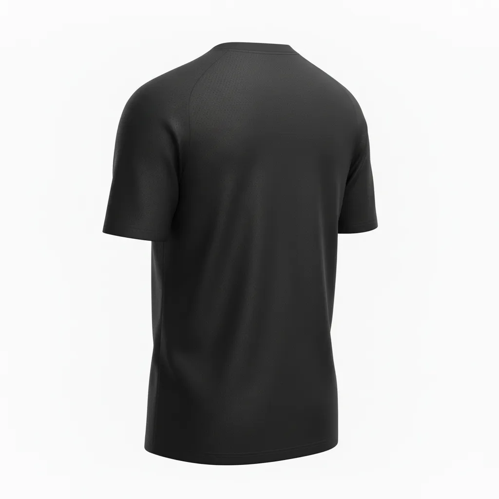 Custom Soccer Long Sleeve Training Jersey - Black, Gold, White - Tricolor - Back View - Kinexa Sportswear