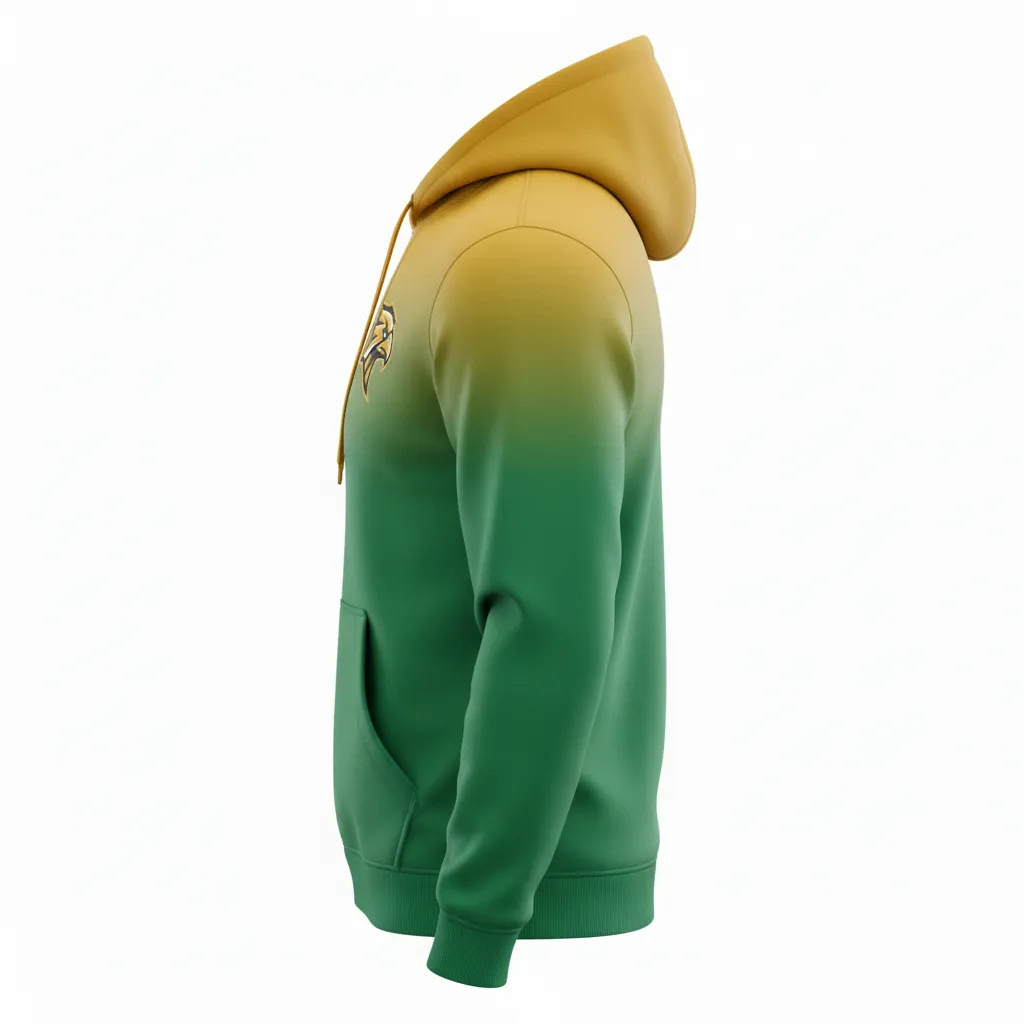 Custom Soccer Pullover Hoodies - Side View - KINEXA