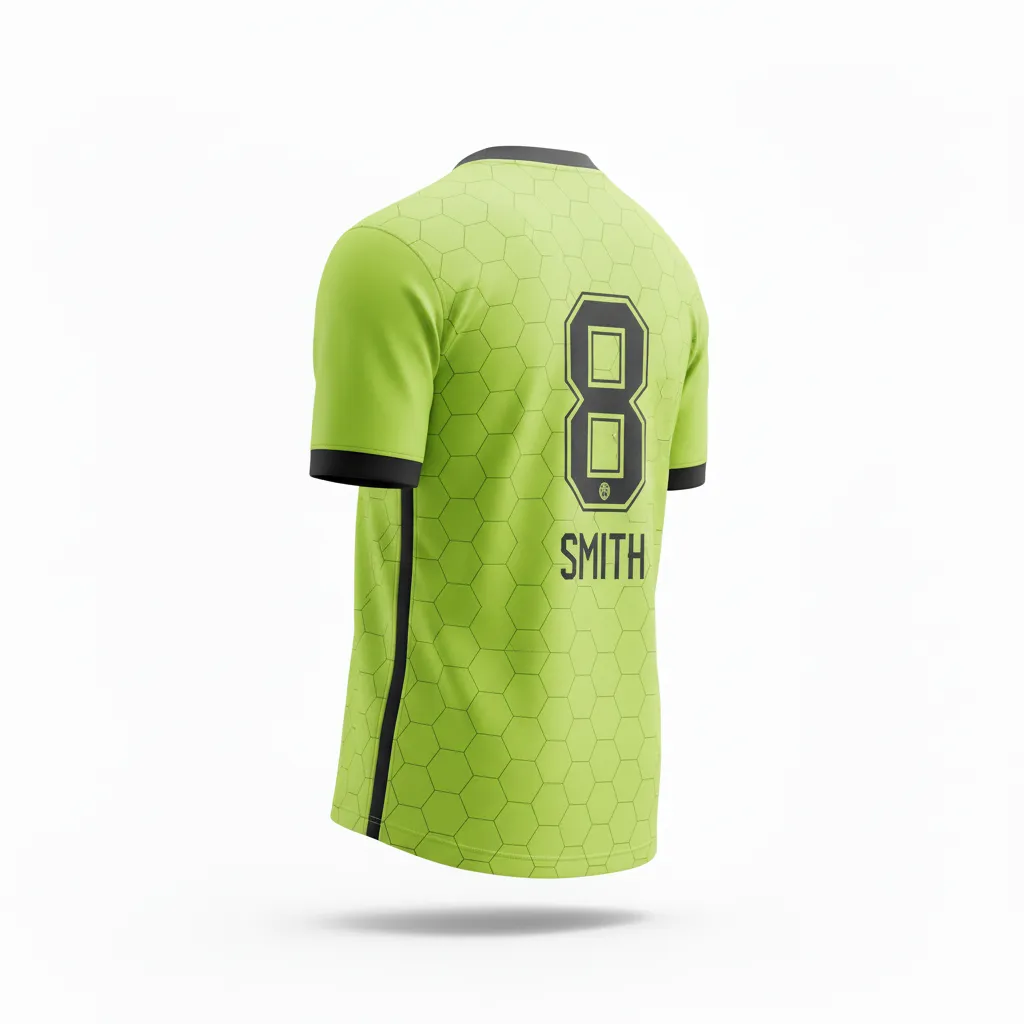Custom Soccer Round Neck Jerseys - Back View - KINEXA