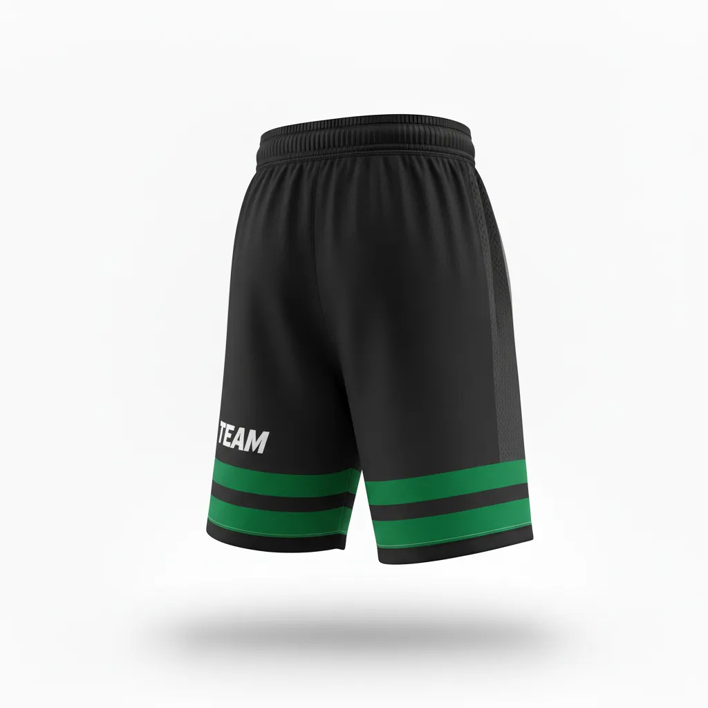 Custom Soccer Training Shorts - Black, Grey - Gradient - Front View - Kinexa Sportswear