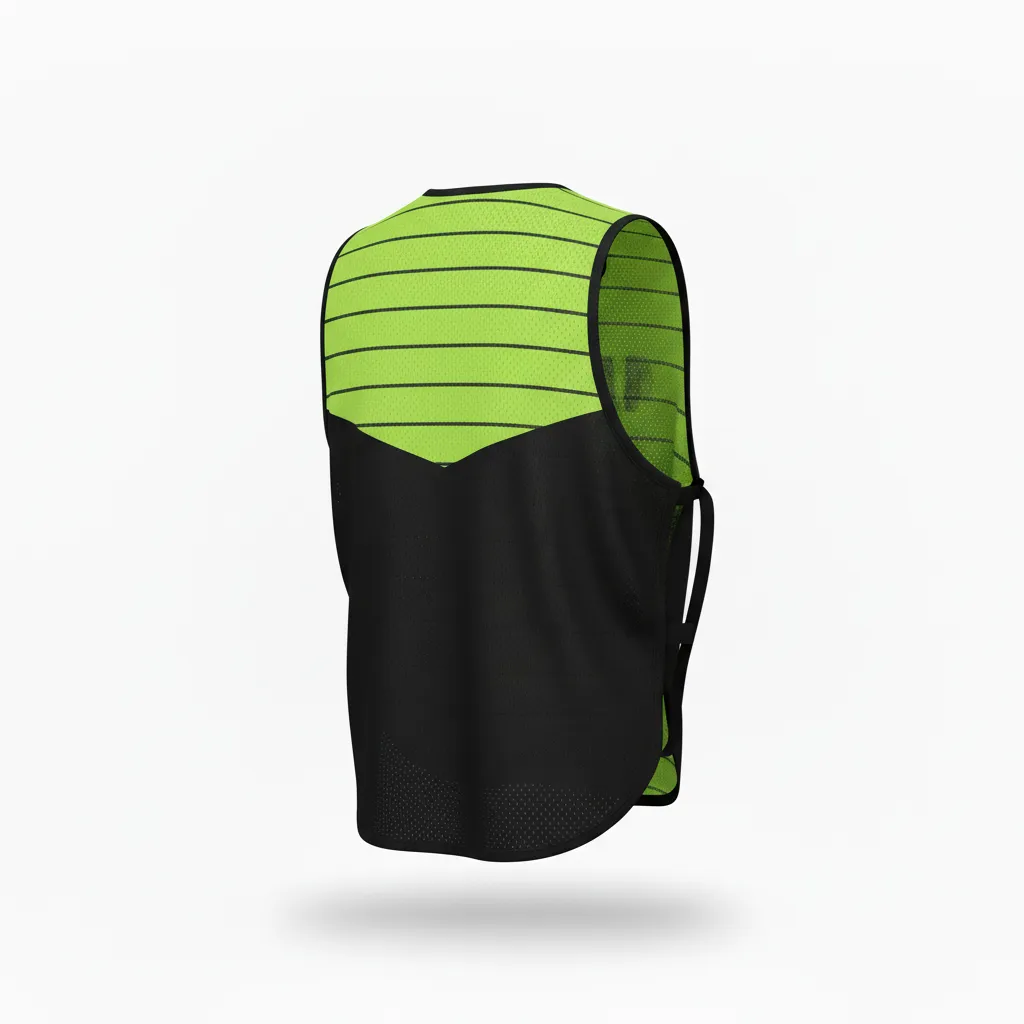 Custom Soccer Warmup Bibs - Back View - KINEXA