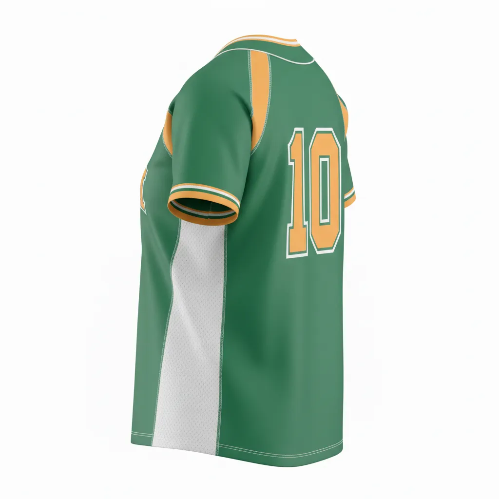 Custom Softball 2-Button Jerseys - Back View - KINEXA