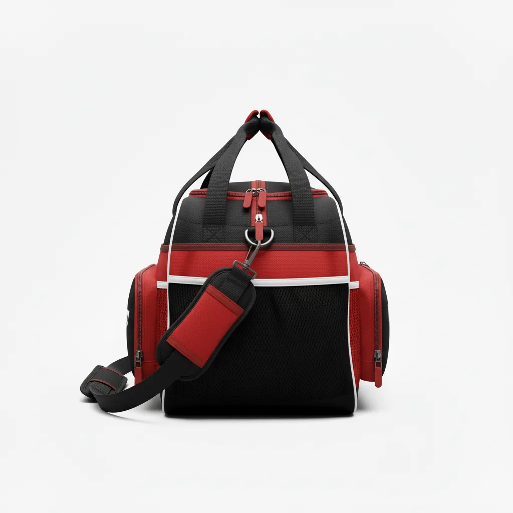 Custom Softball Backpack - Custom Design - Equipmentbag Blacksilverwhite - Back View - Kinexa Sportswear