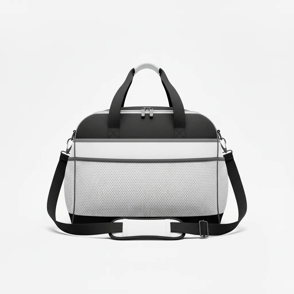 Custom Softball Backpack - Custom Design - Equipmentbag Blackwhitegrey - Back View - Kinexa Sportswear