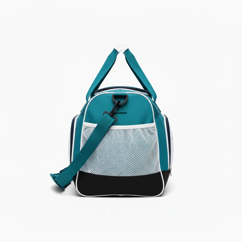 Custom Softball Backpack - Custom Design - Equipmentbag Columbiawhitenavy - Side View - Kinexa Sportswear