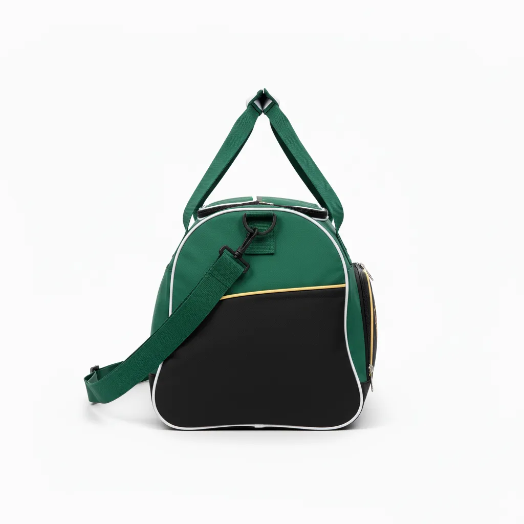 Custom Softball Backpack - Custom Design - Equipmentbag Forestblackgold - Side View - Kinexa Sportswear