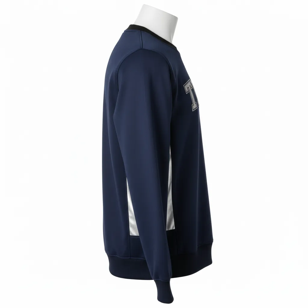 Custom Softball Crewneck Sweatshirts - Custom Design - Crusaders Basketball - Side View - Kinexa Sportswear