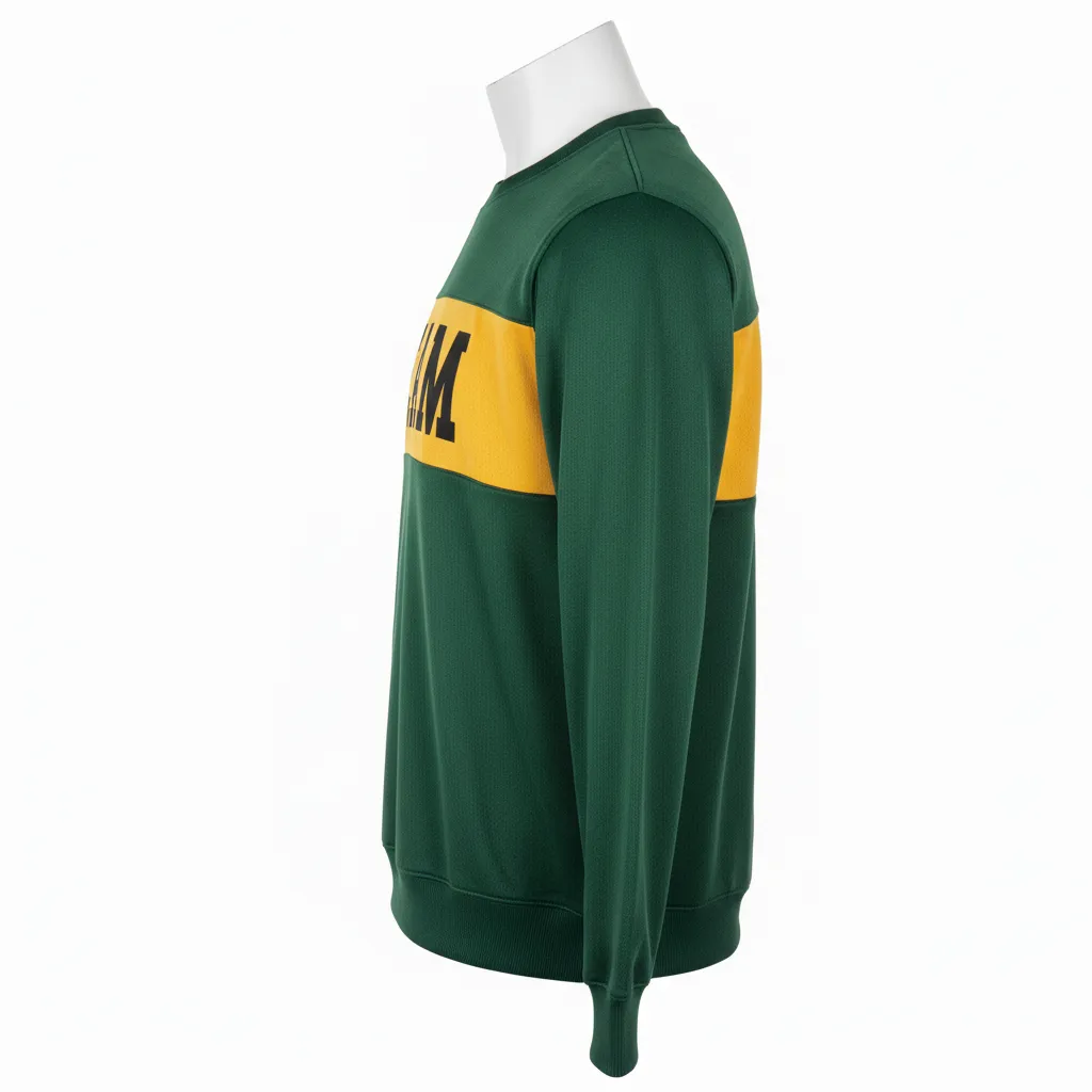 Custom Softball Crewneck Sweatshirts - Custom Design - Pioneers Basketball - Side View - Kinexa Sportswear