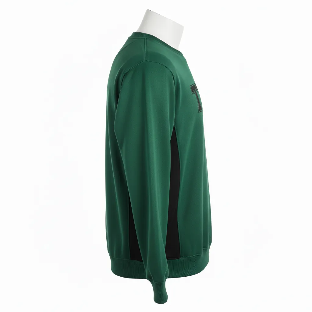 Custom Softball Crewneck Sweatshirts - Custom Design - Pythons Baskketball - Side View - Kinexa Sportswear