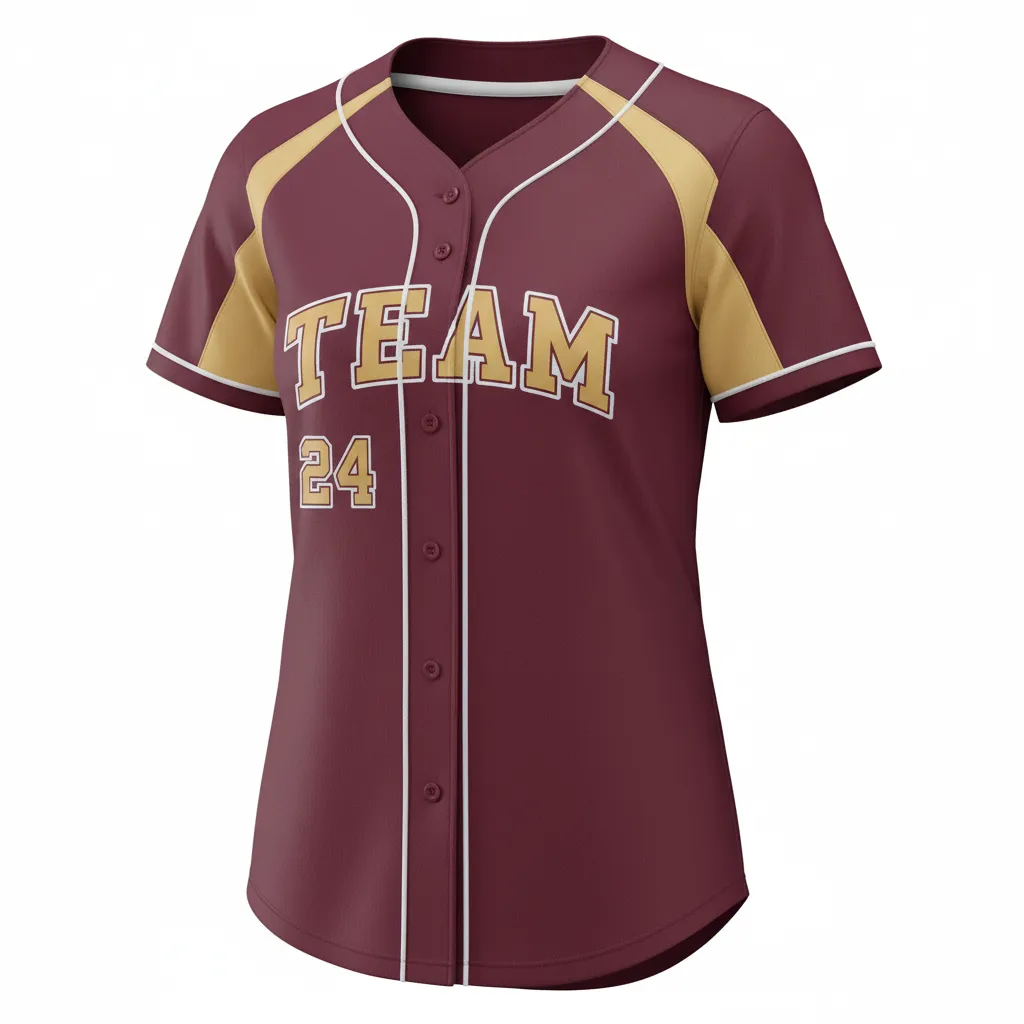 Full Button Softball Jersey