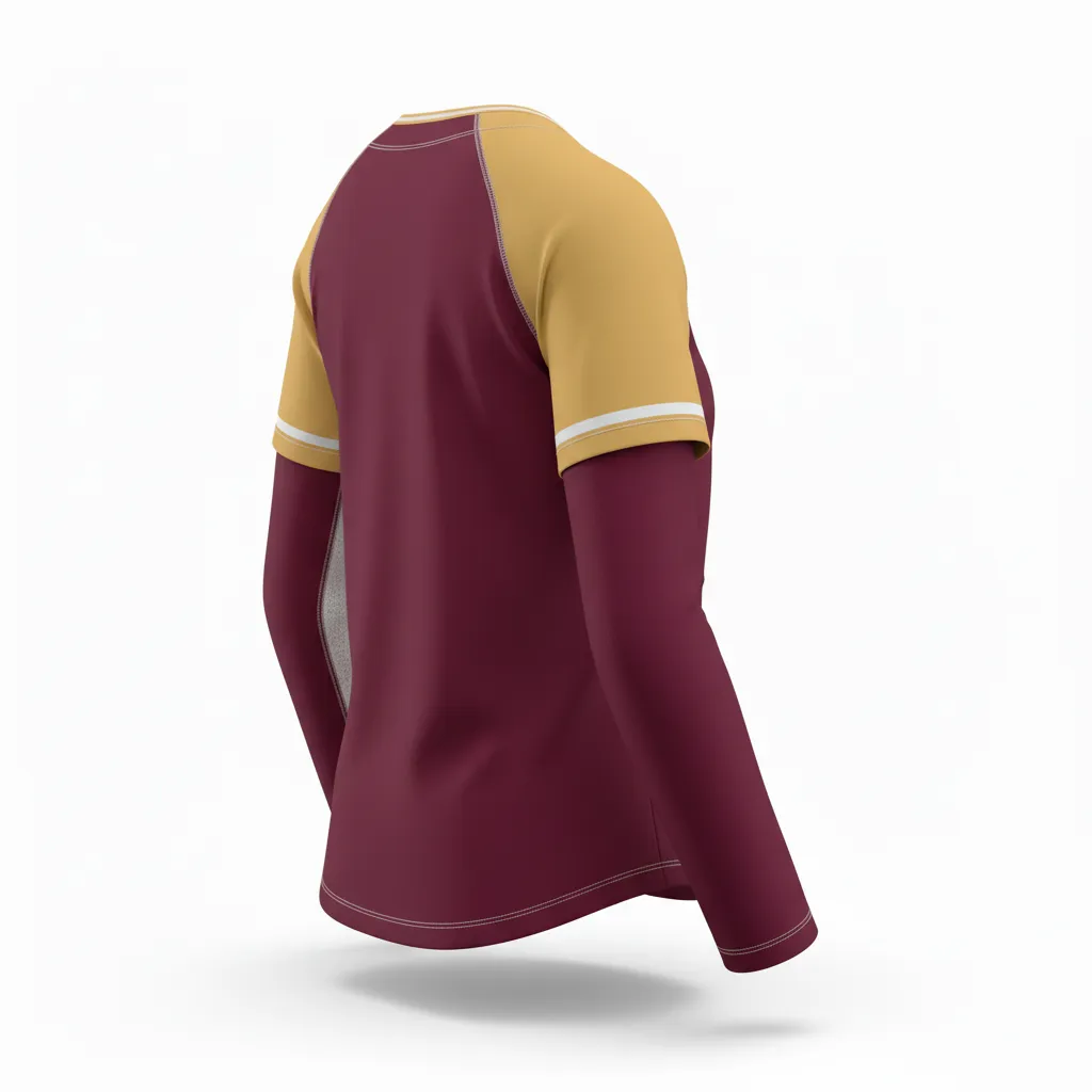 Custom Softball Long-Sleeve Jerseys - Back View - KINEXA