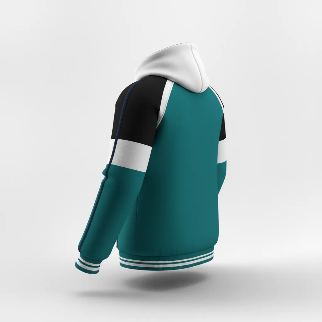 Custom Softball Pullover Hoodie - Custom Design - Pulloverhoodie Columbiawhitenavy - Back View - Kinexa Sportswear