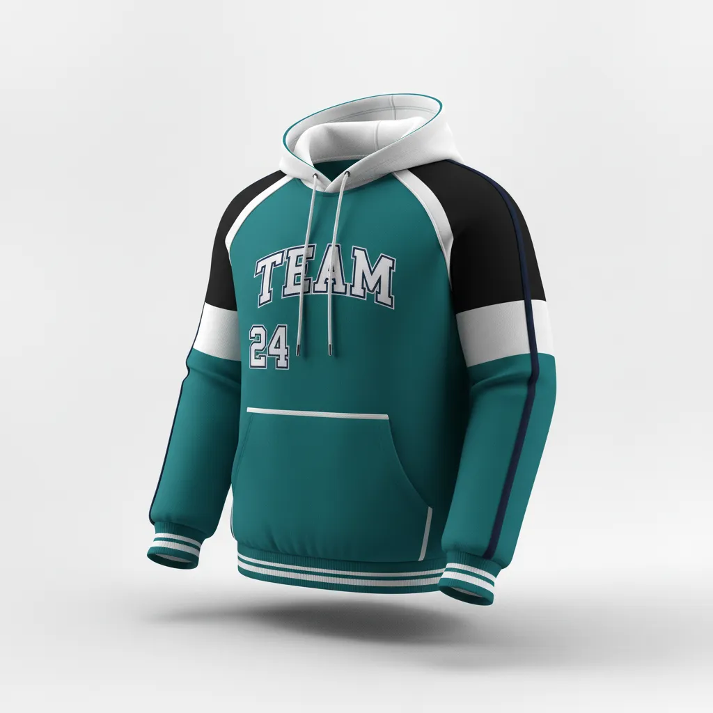 Custom Softball Pullover Hoodie - Custom Design - Pulloverhoodie Columbiawhitenavy - Front View - Kinexa Sportswear