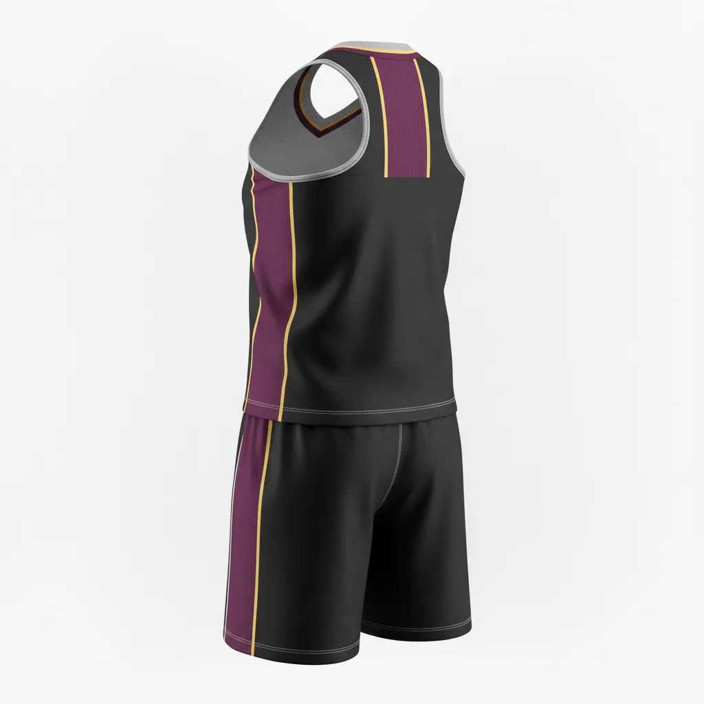 Custom Softball Racerback Softball Uniform - Custom Design - Racerbackuniform Blackredwhite - Back View - Kinexa Sportswear
