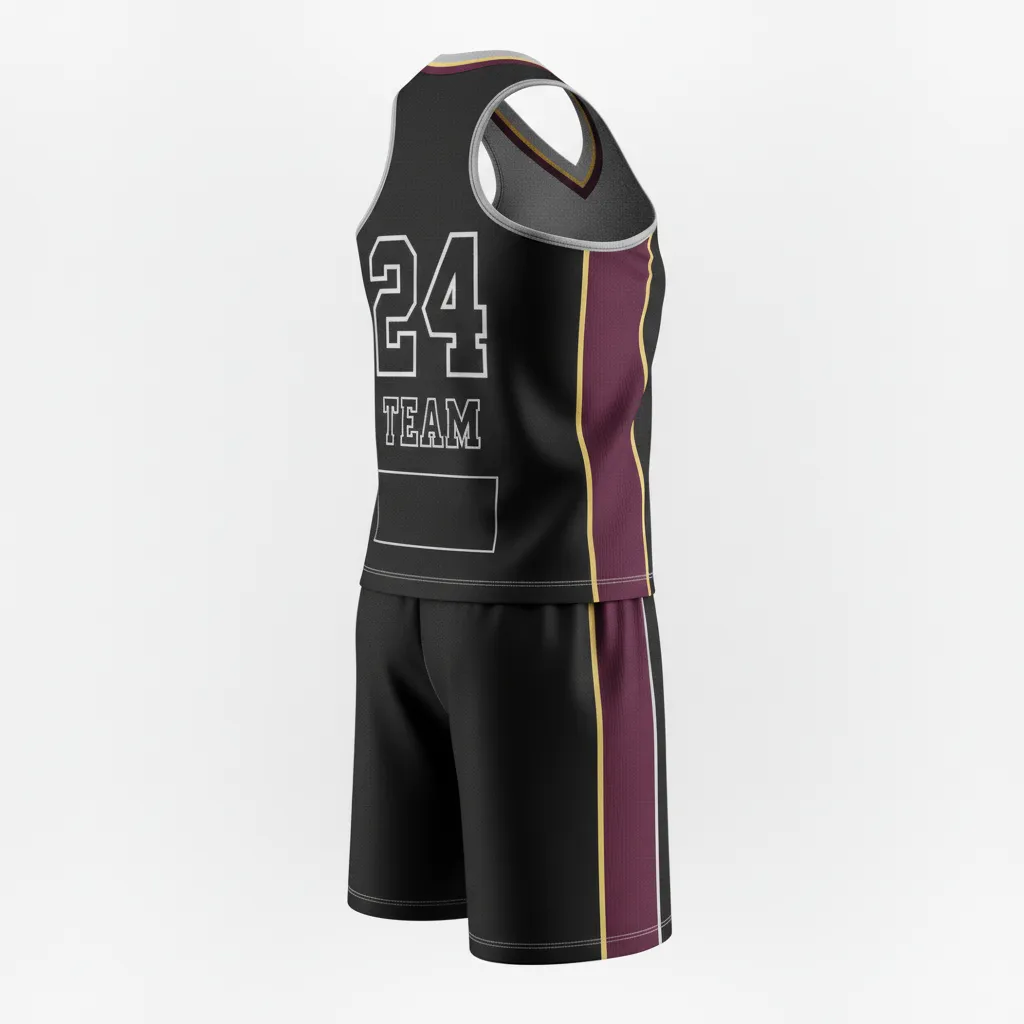 Custom Softball Racerback Softball Uniform - Custom Design - Racerbackuniform Blacksilverwhite - Back View - Kinexa Sportswear
