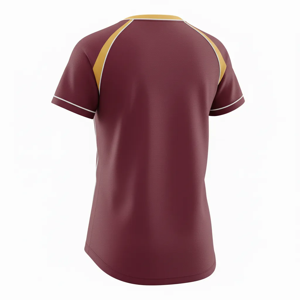 Custom Softball Short Sleeve T-Shirts - Back View - KINEXA